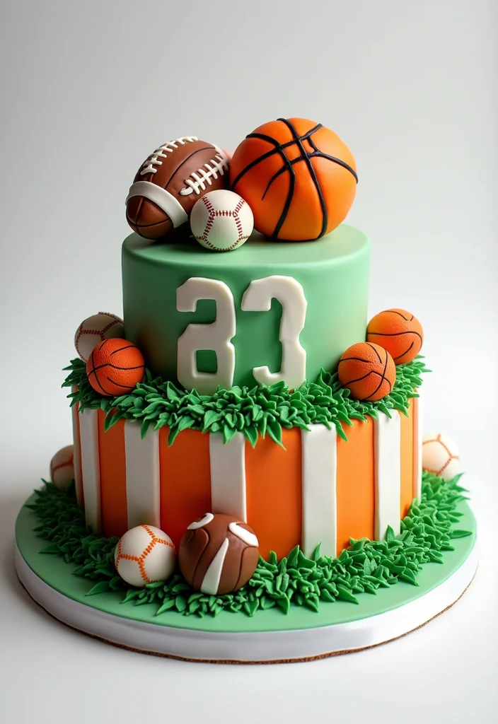 22 Kids Cake Designs That'll Be the Highlight of Their Birthday Party (Wait for #14!) - 10. Sports Fanatic Cake