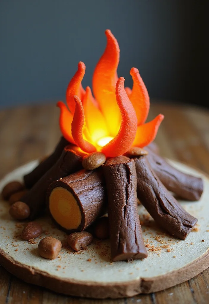 22 Kids Cake Designs That'll Be the Highlight of Their Birthday Party (Wait for #14!) - 18. Cozy Campfire Cake