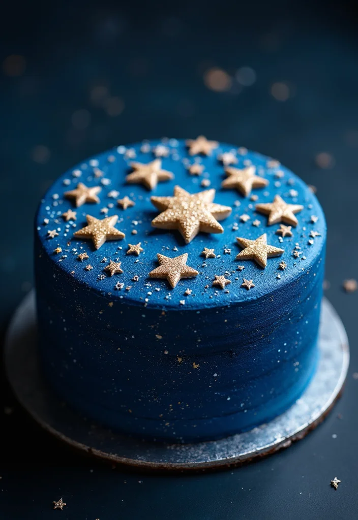 22 Kids Cake Designs That'll Be the Highlight of Their Birthday Party (Wait for #14!) - 22. Starry Night Cake