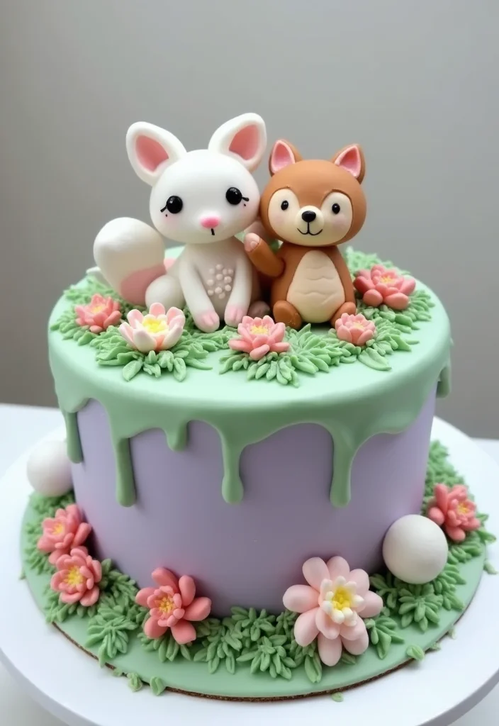 22 Kids Cake Designs That'll Be the Highlight of Their Birthday Party (Wait for #14!) - 4. Magical Woodland Creature Cake
