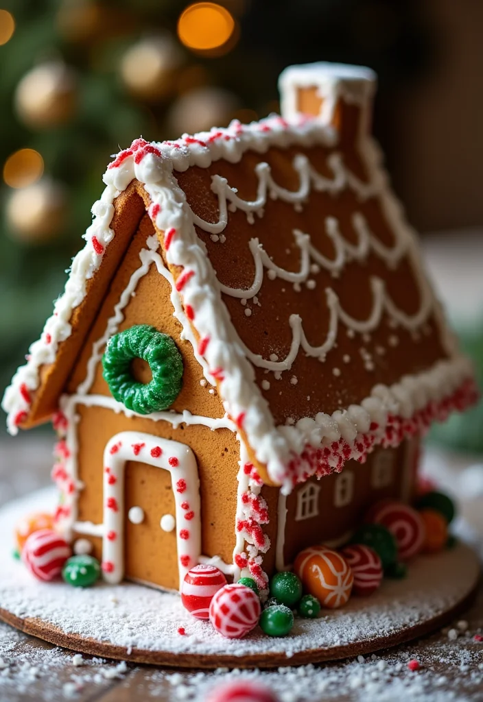 22 Unique Christmas Cake Ideas That Are Sure to Be the Talk of the Table! - 1. Gingerbread House Cake