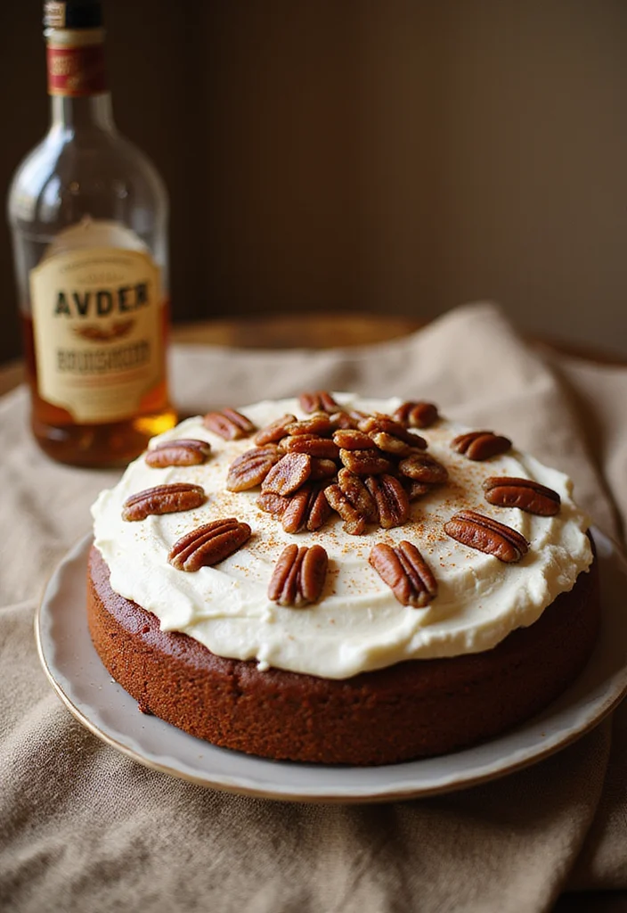 22 Unique Christmas Cake Ideas That Are Sure to Be the Talk of the Table! - 13. Maple Bourbon Cake