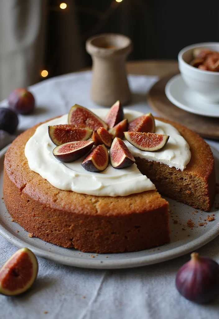 22 Unique Christmas Cake Ideas That Are Sure to Be the Talk of the Table! - 15. Brown Butter Fig Cake