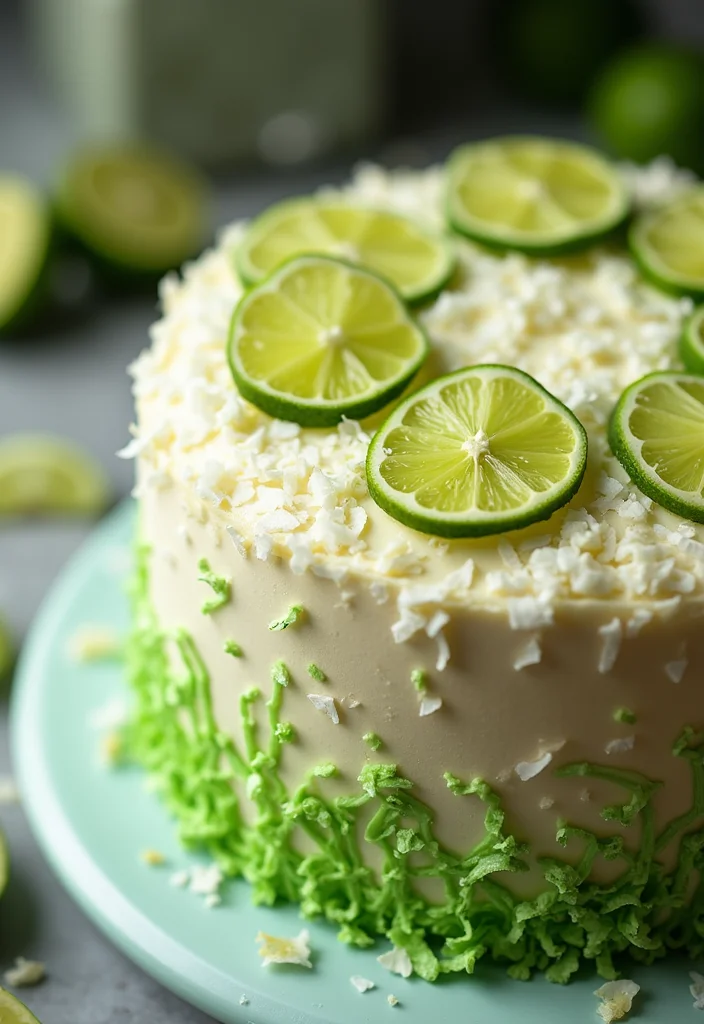 22 Unique Christmas Cake Ideas That Are Sure to Be the Talk of the Table! - 20. Coconut Lime Cake
