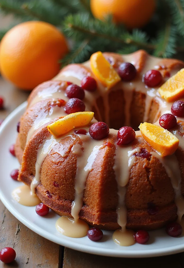 22 Unique Christmas Cake Ideas That Are Sure to Be the Talk of the Table! - 5. Cranberry Orange Cake