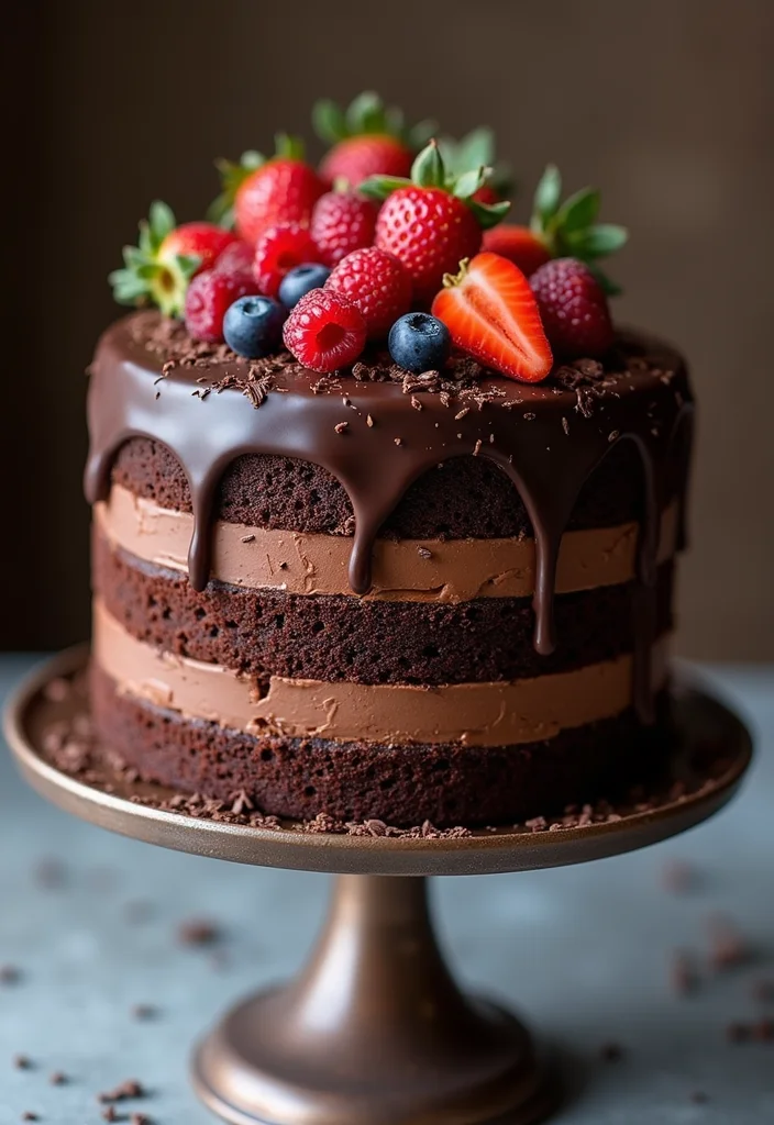 25 40th Birthday Cake Ideas for Men That'll Make Him Feel Like a King (You Won't Believe #12!) - 1. Classic Chocolate Indulgence