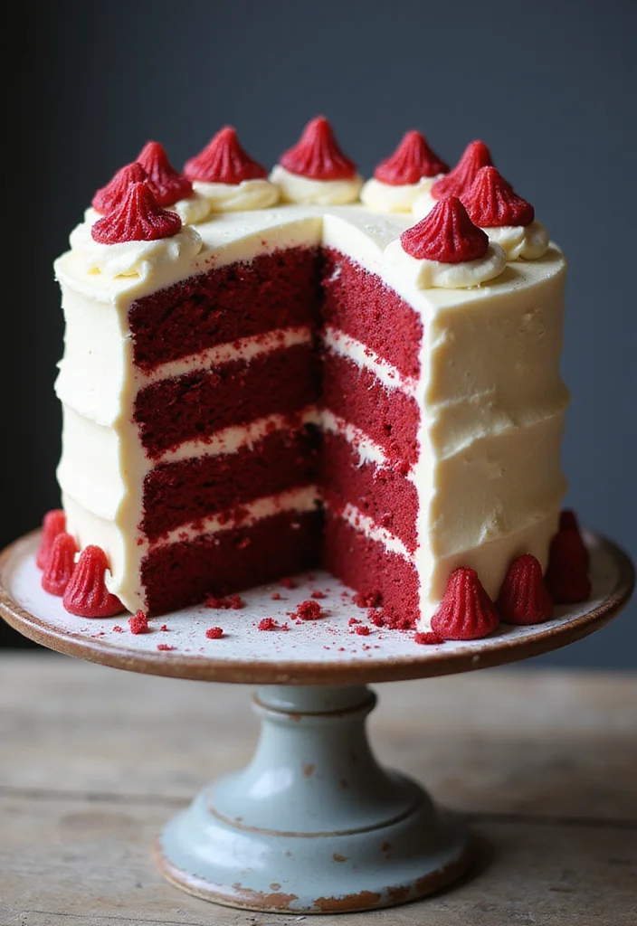 25 40th Birthday Cake Ideas for Men That'll Make Him Feel Like a King (You Won't Believe #12!) - 15. Decadent Red Velvet Cake