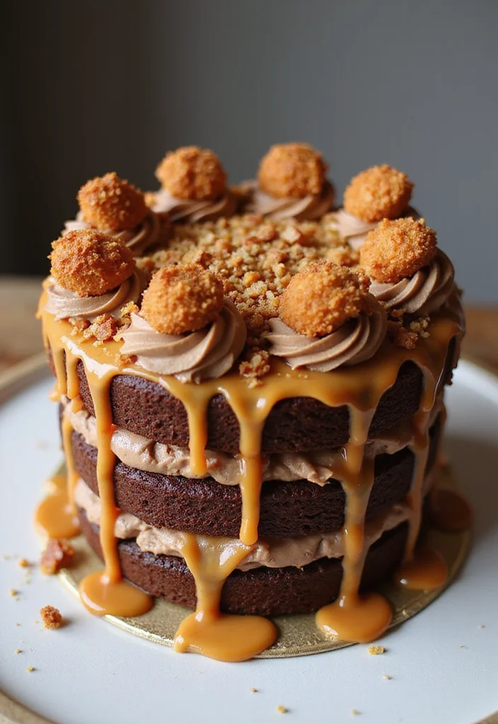 25 40th Birthday Cake Ideas for Men That'll Make Him Feel Like a King (You Won't Believe #12!) - 16. Sweet & Salty Pretzel Cake