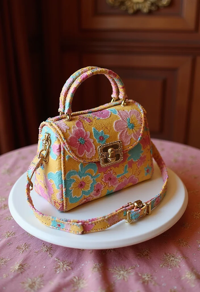 25 40th Birthday Cake Ideas for Men That'll Make Him Feel Like a King (You Won't Believe #12!) - 17. Designer Handbag Cake