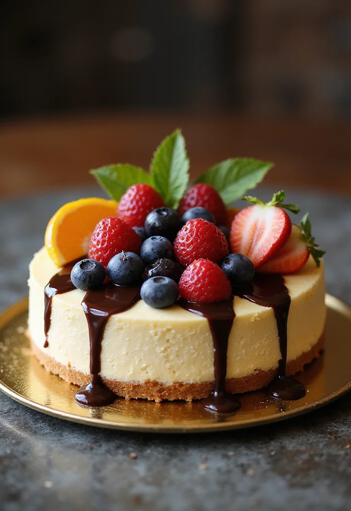 25 40th Birthday Cake Ideas for Men That'll Make Him Feel Like a King (You Won't Believe #12!) - 6. Elegant Cheesecake