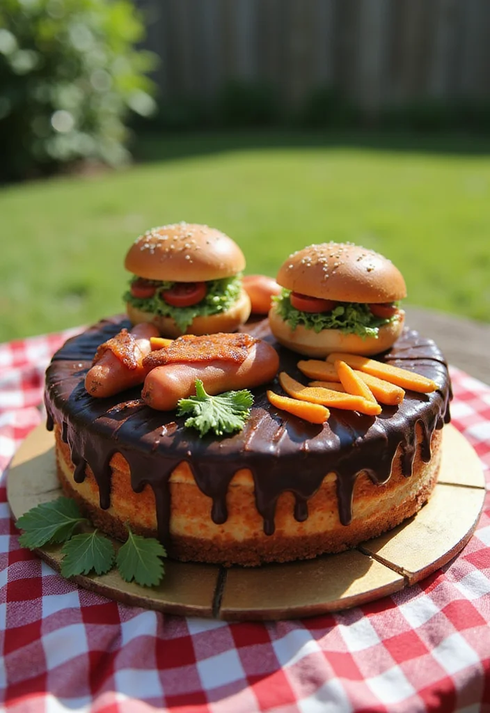 25 40th Birthday Cake Ideas for Men That'll Make Him Feel Like a King (You Won't Believe #12!) - 7. BBQ Grill Cake