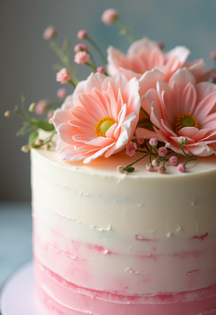 25 Creative Anniversary Cake Designs That'll Leave Your Guests in Awe! - 1. Watercolor Wonder