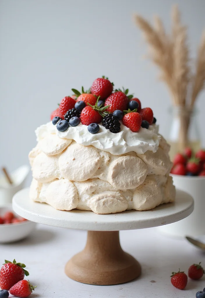 25 Creative Anniversary Cake Designs That'll Leave Your Guests in Awe! - 20. Meringue Magic