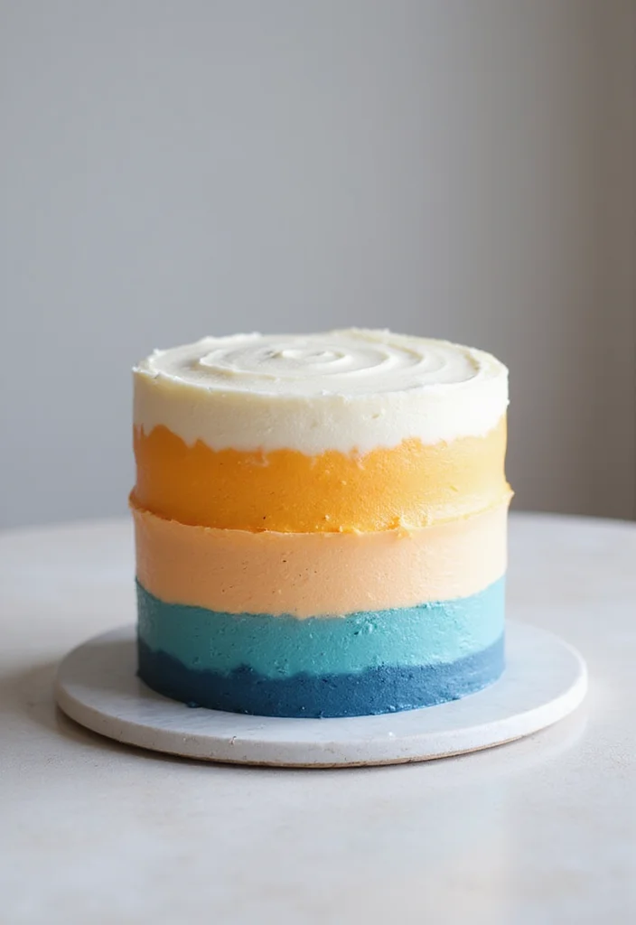 25 Creative Anniversary Cake Designs That'll Leave Your Guests in Awe! - 7. Ombre Effect