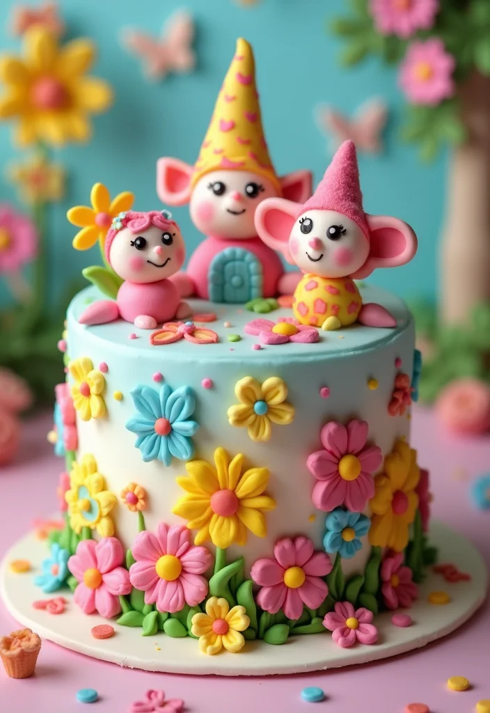 25 Creative Anniversary Cake Designs That'll Leave Your Guests in Awe! - 9. Whimsical Wonderland