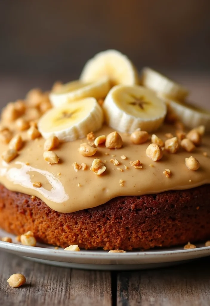 25 Delicious Cake Recipes to Make Your Girlfriend's Birthday Extra Special (Don't Miss #15!) - 16. Peanut Butter Banana Cake
