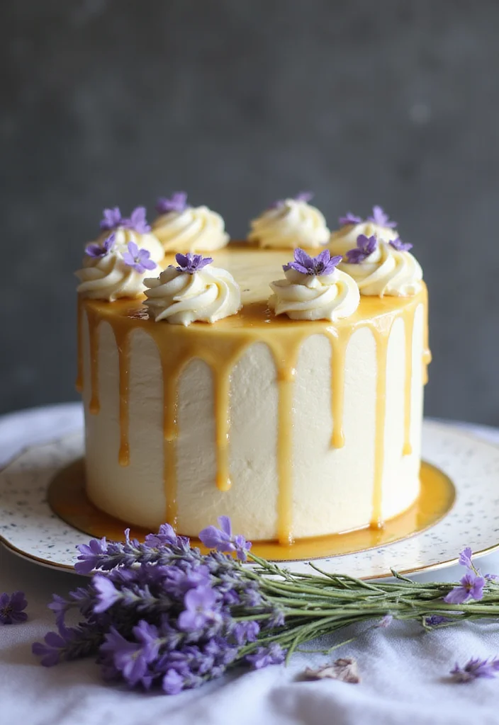25 Delicious Cake Recipes to Make Your Girlfriend's Birthday Extra Special (Don't Miss #15!) - 20. Honey Lavender Cake