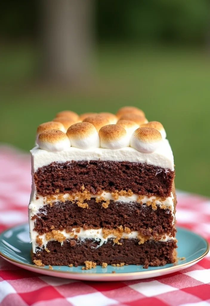 25 Delicious Cake Recipes to Make Your Girlfriend's Birthday Extra Special (Don't Miss #15!) - 22. S'mores Cake