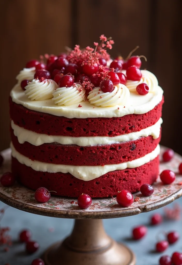 25 Delicious Cake Recipes to Make Your Girlfriend's Birthday Extra Special (Don't Miss #15!) - 4. Red Velvet Cake with Cream Cheese Frosting
