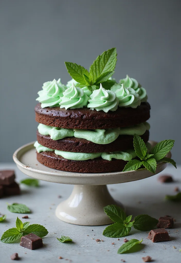 25 Delicious Cake Recipes to Make Your Girlfriend's Birthday Extra Special (Don't Miss #15!) - 7. Chocolate Mint Cake