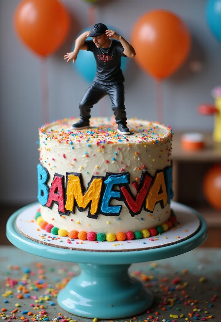7 Custom Dancer Cakes That Are Sure to Impress and Delight! - 2. Hip-Hop Dance Party Cake