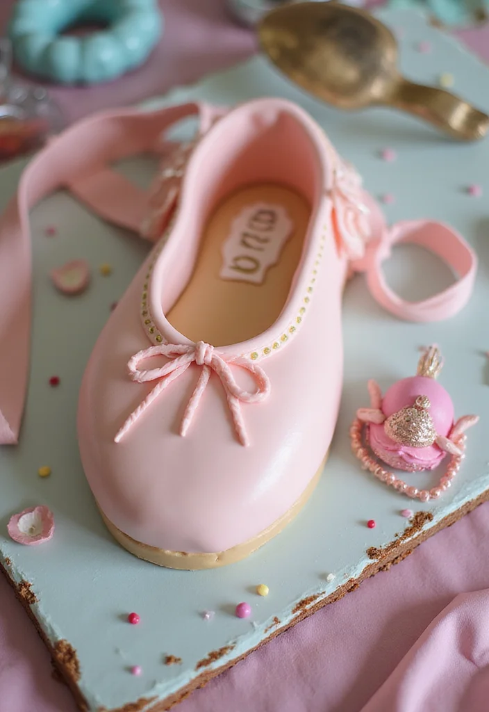 7 Custom Dancer Cakes That Are Sure to Impress and Delight! - 4. Whimsical Dance Shoe Cake