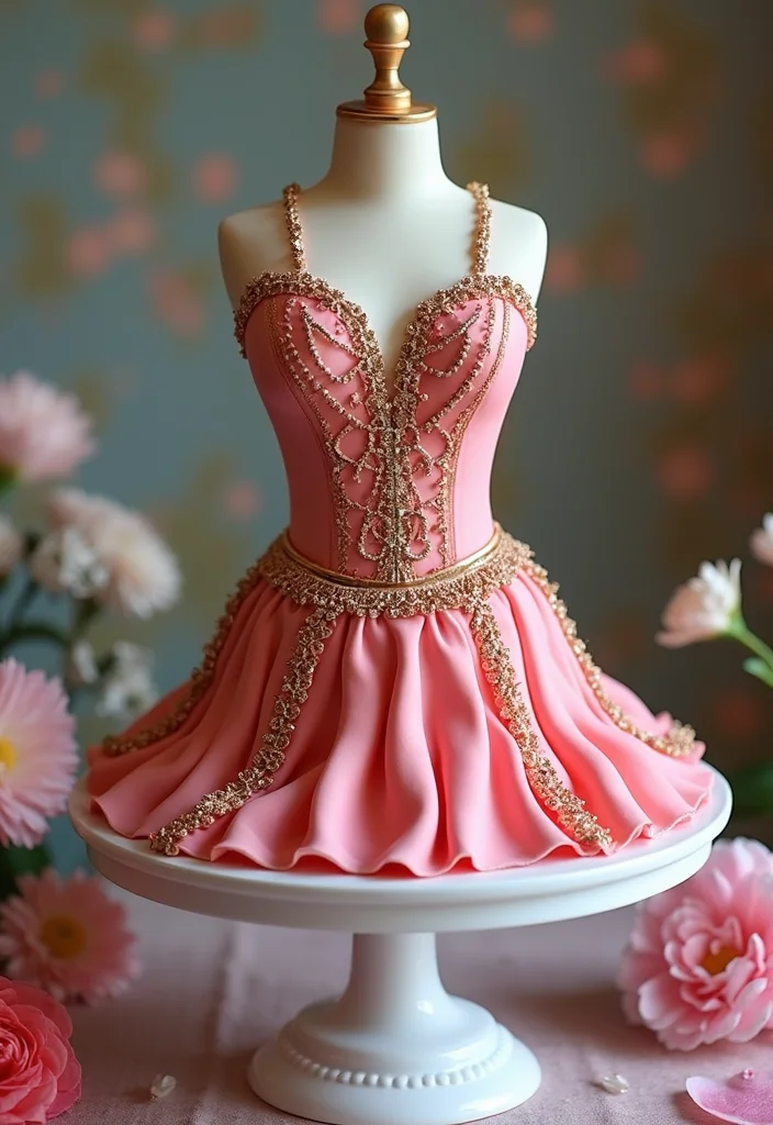 7 Custom Dancer Cakes That Are Sure to Impress and Delight! - 7. Personalized Dance Costume Cake