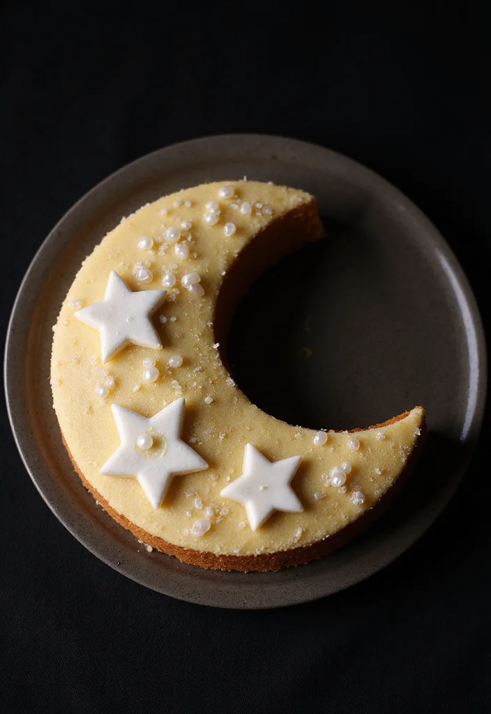 Discover 10 Inspiring Umrah Mubarak Cake Ideas to Spark Your Creativity! - 3. Crescent Moon Cake