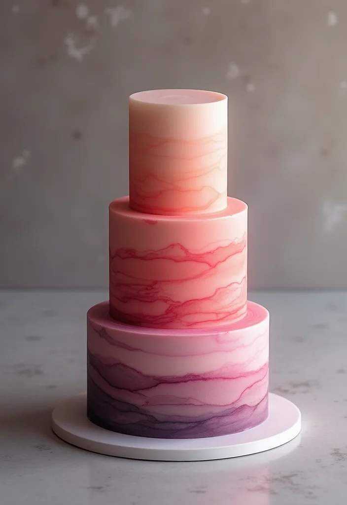 Explore 9 Artistic Minimalist Birthday Cakes for Women That Are Pure Visual Delight! - 3. The Monochromatic Masterpiece