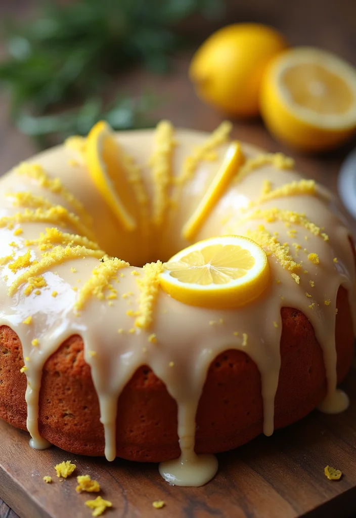 Explore 9 Artistic Minimalist Birthday Cakes for Women That Are Pure Visual Delight! - 7. The Rustic Lemon Drizzle Cake