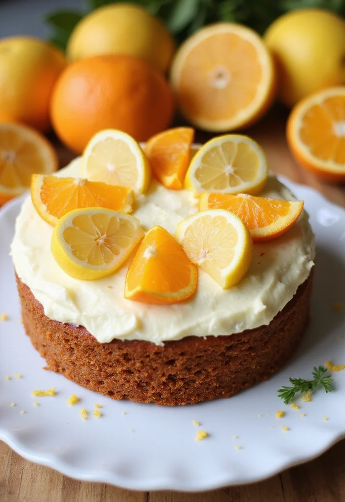Get Creative: 10 Unique Flavors for Carrot Cake Decoration! - 1. Citrus Burst: Lemon & Orange Zest