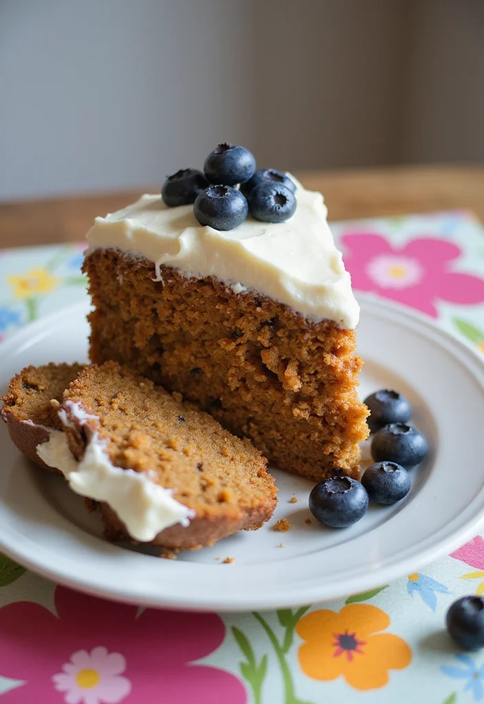Get Creative: 10 Unique Flavors for Carrot Cake Decoration! - 5. Berry Bliss: Blueberry & Cream Cheese