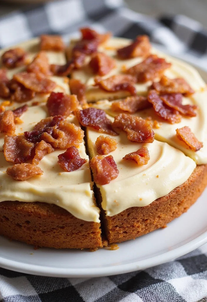 Get Creative: 10 Unique Flavors for Carrot Cake Decoration! - 8. Sweet & Savory: Bacon & Maple