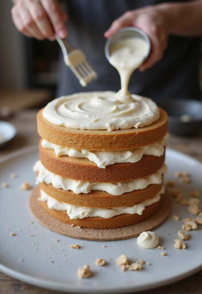 Step-by-Step DIY Monster Truck Cake Tutorial for a Show-Stopping Celebration! 🎈 - 6. Assembling the Cake