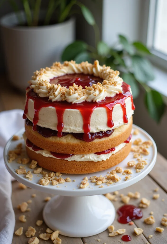 Taste the Success: 14 Delicious Flavors for Your Masters Degree Cake That Everyone Will Love! - 12. Peanut Butter and Jelly Cake