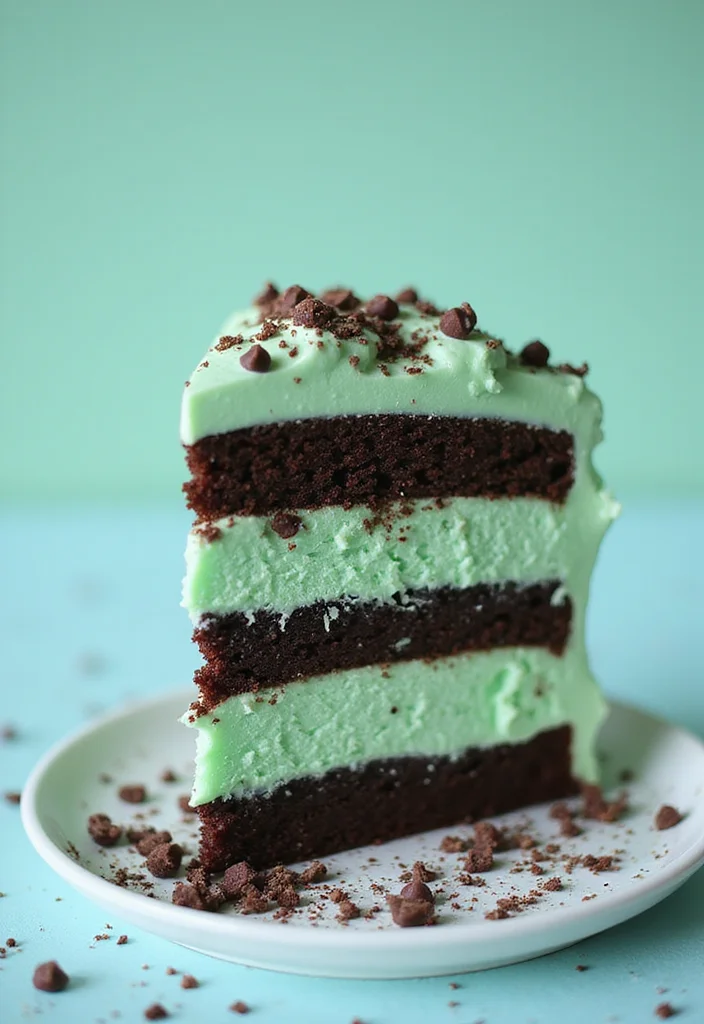 Taste the Success: 14 Delicious Flavors for Your Masters Degree Cake That Everyone Will Love! - 13. Mint Chocolate Chip Cake