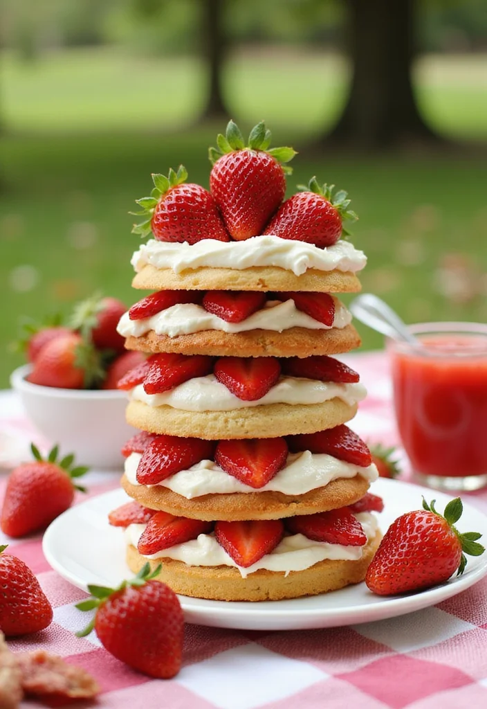 Taste the Success: 14 Delicious Flavors for Your Masters Degree Cake That Everyone Will Love! - 8. Strawberry Shortcake Extravaganza