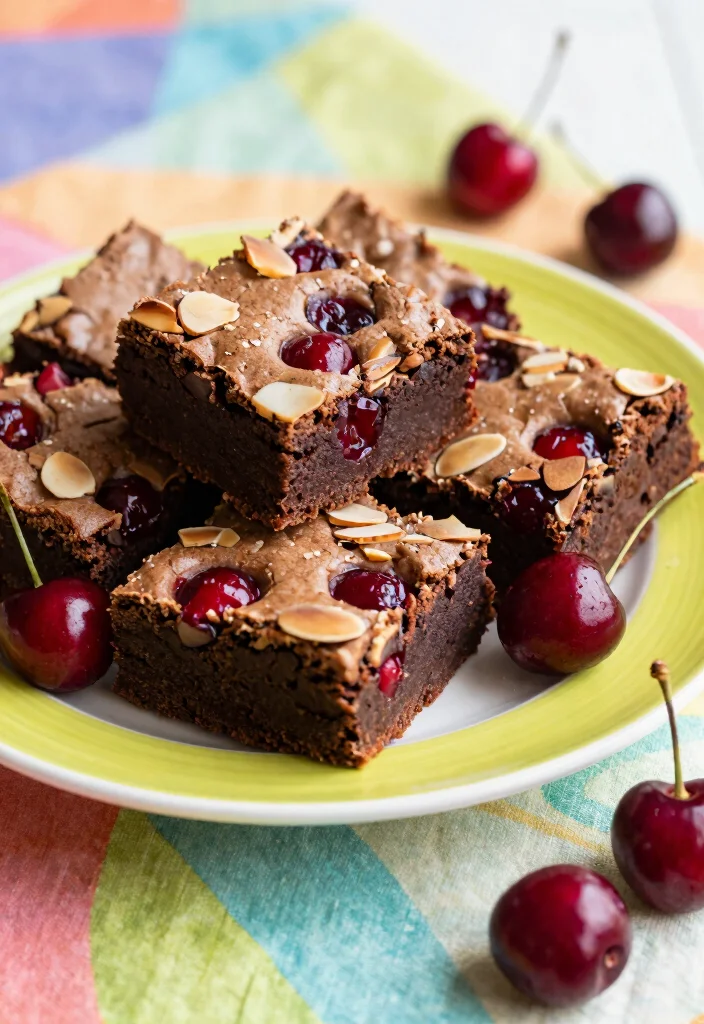 15 9x13 Brownie Recipe Ideas Perfect Party Size - 10. Cherry Almond Brownies 1