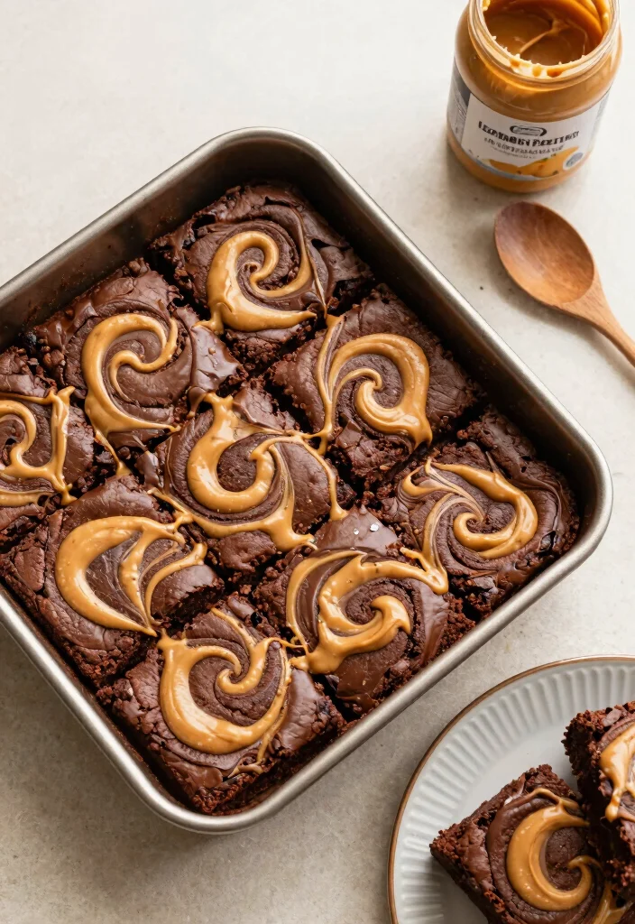 15 9x13 Brownie Recipe Ideas Perfect Party Size - 2. Peanut Butter Swirl Brownies 1