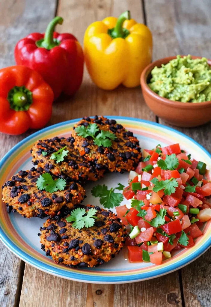 15 Airfryer Hamburger Patties Ideas Juicy Quick Meals - 4. Spicy Black Bean Patties 1