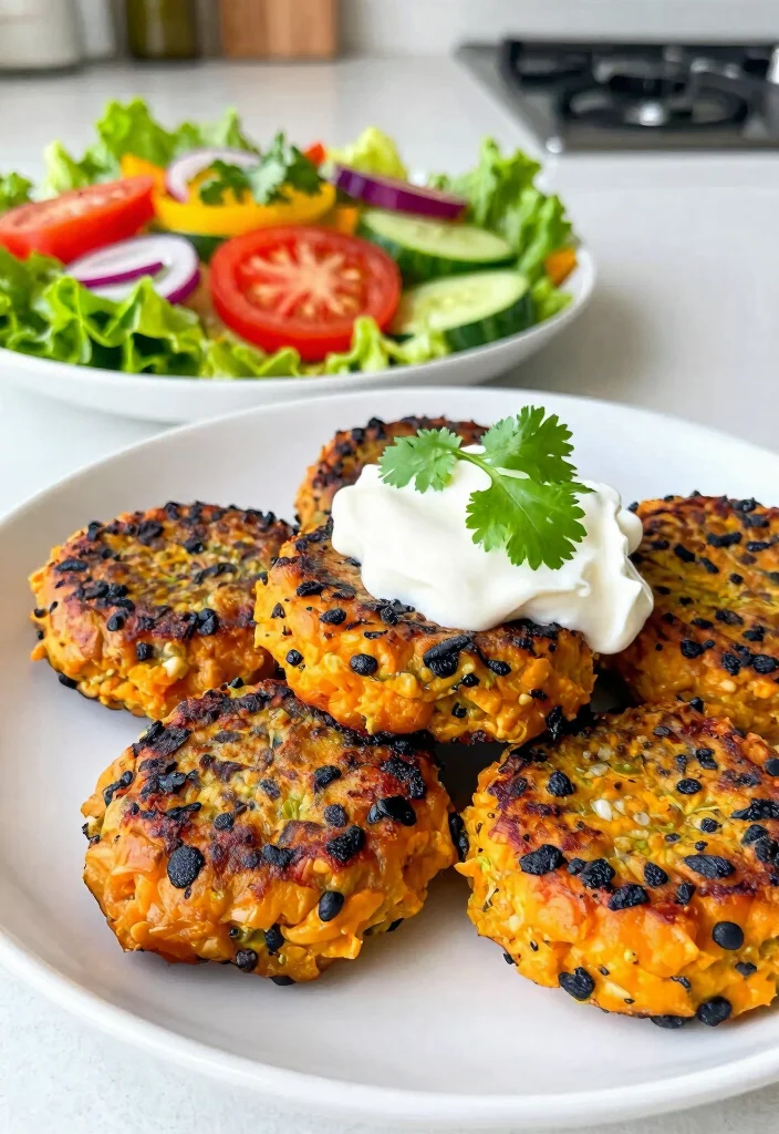15 Airfryer Hamburger Patties Ideas Juicy Quick Meals - 9. Sweet Potato and Black Bean Patties 1