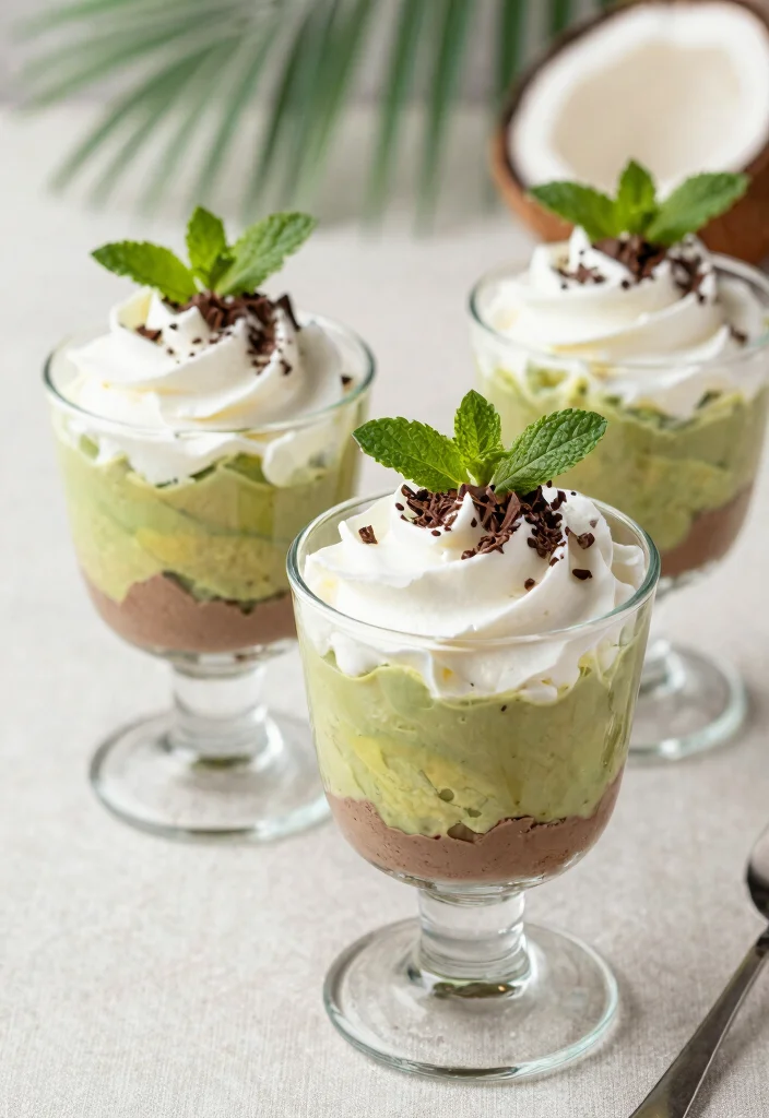 15 Avocado Pudding Chocolate Ideas: Healthy Creamy Desserts for Chocolate Lovers - 2. Avocado Chocolate Mousse with Coconut Whipped Cream 1