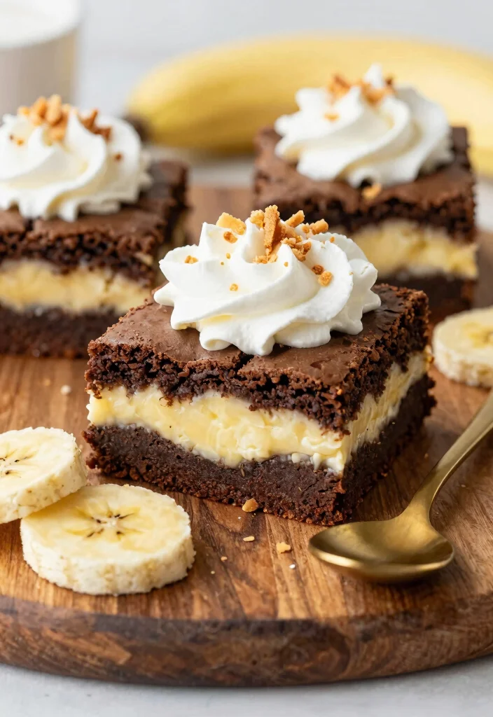 15 Banana Pudding Brownies Ideas: Fudgy Southern Fusion - 1. Classic Banana Pudding Brownies 1