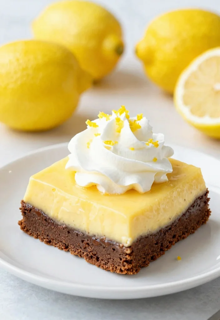 15 Banana Pudding Brownies Ideas: Fudgy Southern Fusion - 8. Lemon Banana Pudding Brownies 1