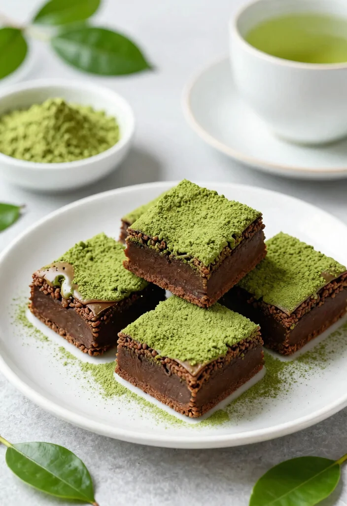15 Brownie Fit Receita Ideas: Healthier Chocolate Treats - 10. Matcha Brownies 1