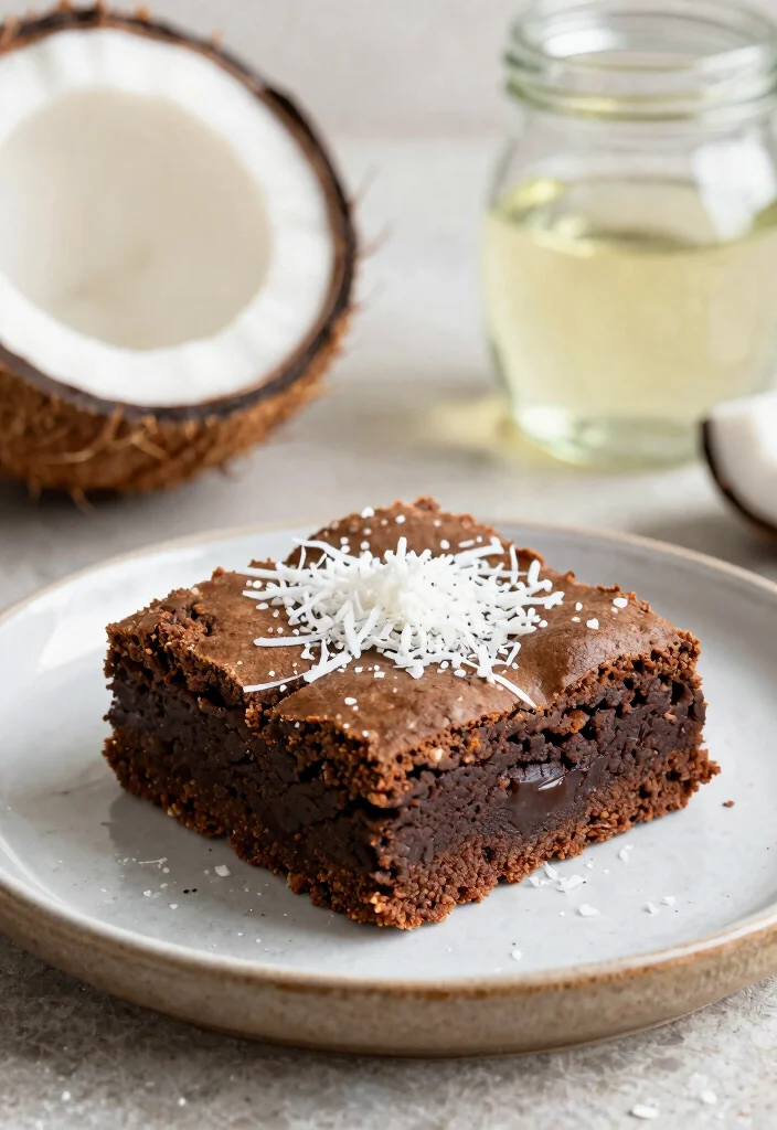 15 Brownie Fit Receita Ideas: Healthier Chocolate Treats - 7. Coconut Flour Brownies 1