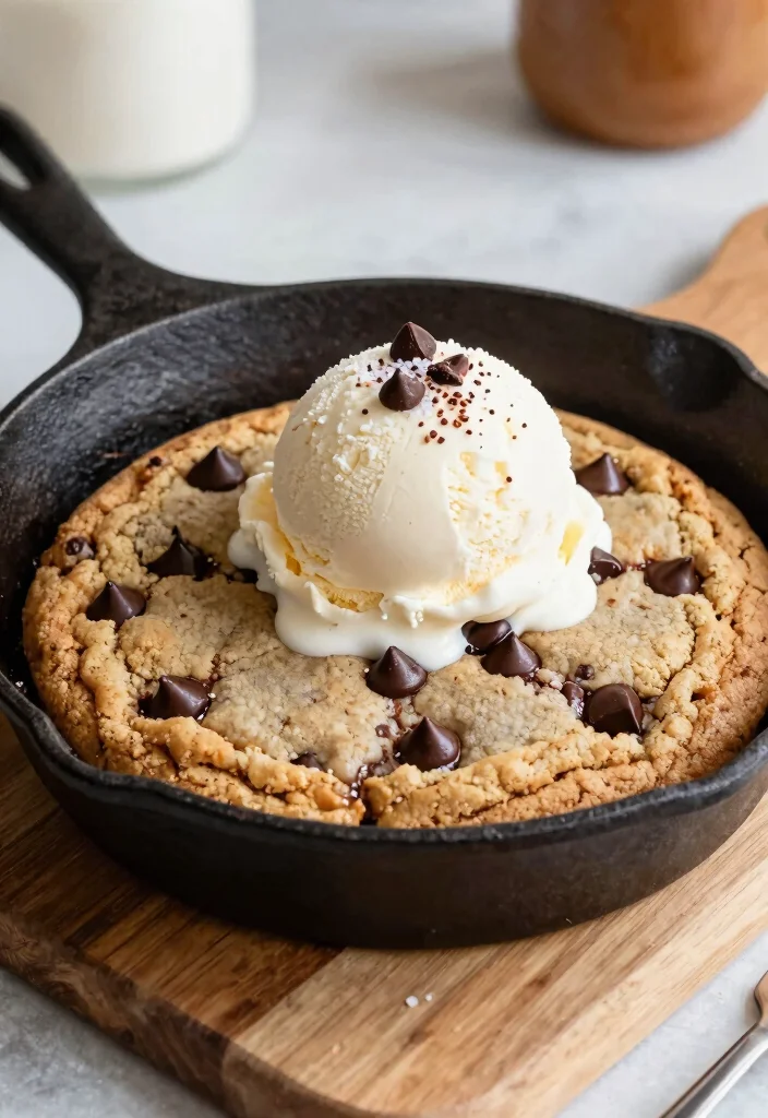 15 Cast Iron Cookie Recipe Ideas: Skillet Soft Bakery Style - 1. Classic Chocolate Chip Skillet Cookie 1