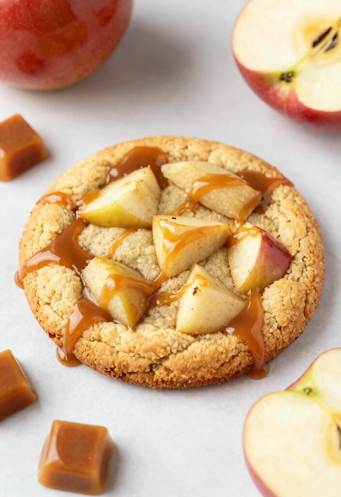 15 Cast Iron Cookie Recipe Ideas: Skillet Soft Bakery Style - 11. Caramel Apple Skillet Cookie 1