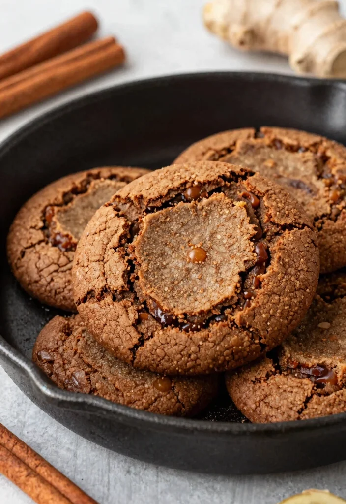 15 Cast Iron Cookie Recipe Ideas: Skillet Soft Bakery Style - 14. Chewy Molasses Skillet Cookie 1