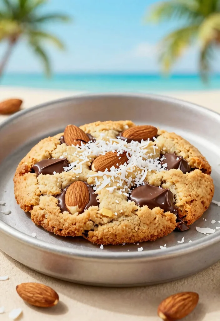 15 Cast Iron Cookie Recipe Ideas: Skillet Soft Bakery Style - 7. Almond Joy Skillet Cookie 1